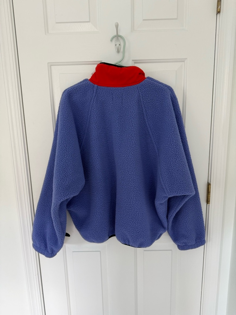 FP Movement Hit the Slopes Red & Periwinkle Fleece Pullover Jacket - Picture 3 of 3